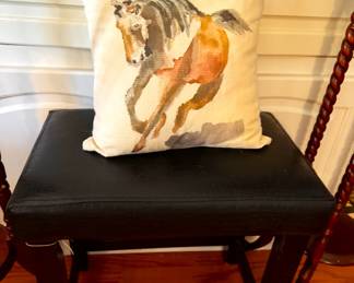 hand painted pillow