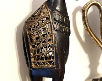 Carved wooden horse