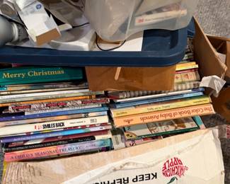 Books all throughout the house