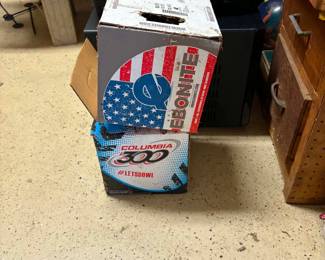 8 bowling balls, rolling bags and shoes