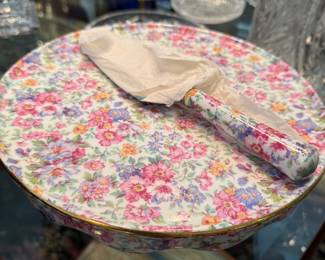 Godinger cake stand and server
