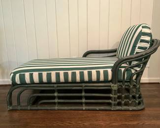 Vintage Bamboo Chaise Lounge