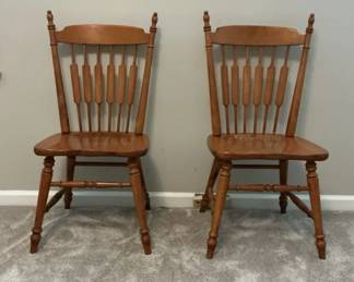 2 Cattail Back Dining Chairs