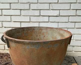 Antique Iron Wash Pot