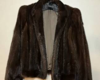 Exquisite Petite Mink Brown Coat