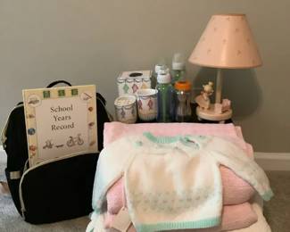 Girl Linen, Baby Bottles Lamp