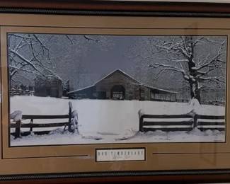 Framed Bob Timberlake Print 44 12 X 29 Winters Gift Professionally Framed