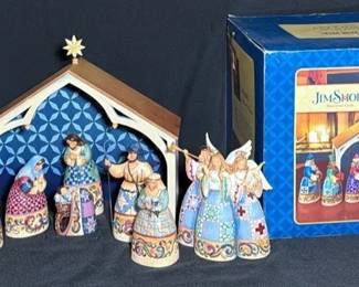 Jim Shore Heartwood Creek Blessed Birth Nativity Set