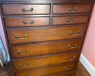 Link Taylor Wooden Tallboy 8 Drawer Dresser