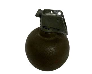 Vintage Military Practice Hand Grenade Training Aid Cast Iron Inert Display Piece