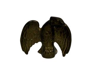 Vintage Solid Brass Eagle Figurine Spread Wing Bird Statue American Patriotic Decor