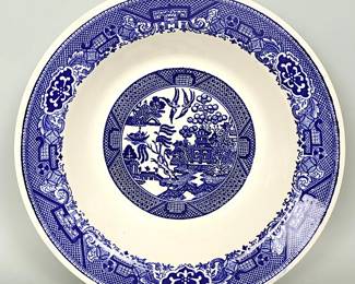 Royal Sebring Blue Willow Serving Bowl Classic Blue & White Transferware