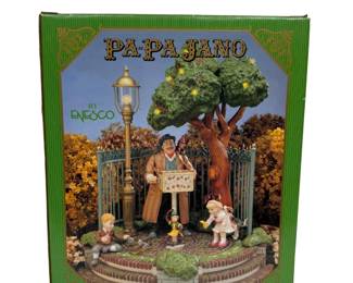 Enesco "Papa Jano" Animated Musical Tablepiece With Original Box