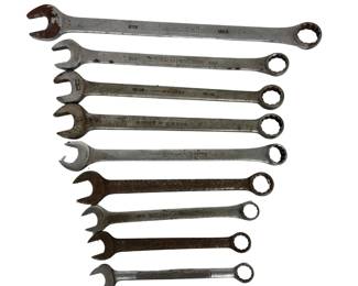 10 Vintage USA Combination Wrench Lot Superrench Williams Armaloy And More