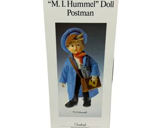 Vintage M.I. Hummel "Postman" Porcelain Doll By Goebel With Original Box (1983)