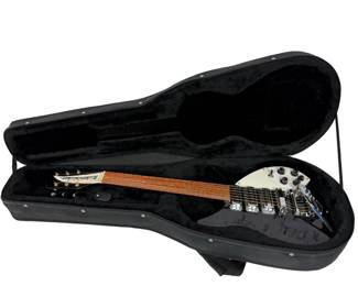 Rickenbacker Tribute Electric Guitar Black White Finish W/ Hard Case