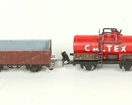 Rokal TT Scale Model Train Collection Including Steam Locomotive & Freight Cars Working
