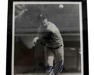 Signed Tommy John New York Yankees Photograph With Power Play Sportscards COA