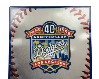 1998 Los Angeles Dodgers 40th Anniversary Commemorative Yearbook With Slipcase