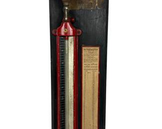 Vintage Petrometer Distant Reading Oil Tank Gauge On Mounting Board