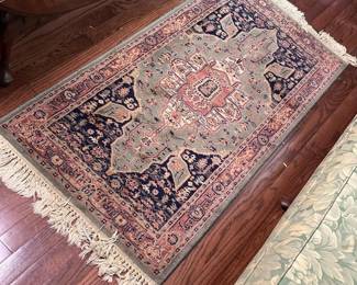 046 vintagewoolrugwithorientaldesign