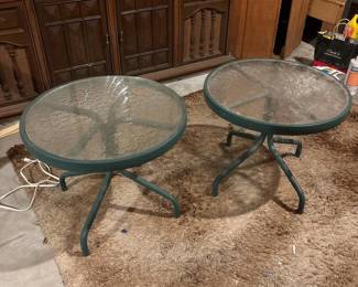 086 pairofroundglasstoppatiotables