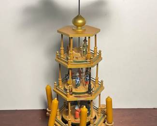 033 woodenchristmaspyramidcandlecarousel