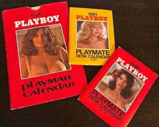 027 threevintageplayboyplaymatecalendars