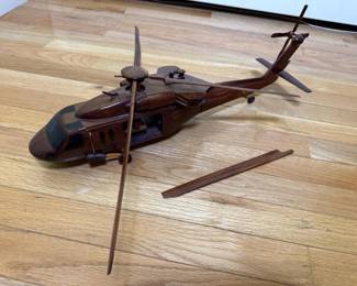 332 woodenhelicoptermodelwithbrokenroto