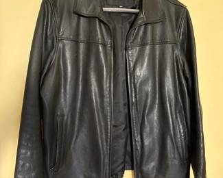 036 bananarepublicblackleatherjacket