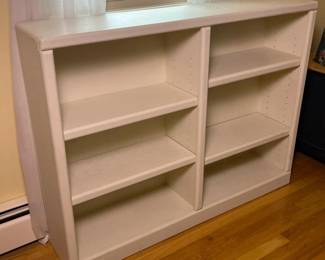 289 whitedoublesidedwoodenbookshelf
