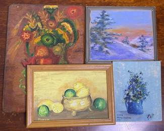 010 foursmallhandmadepaintings