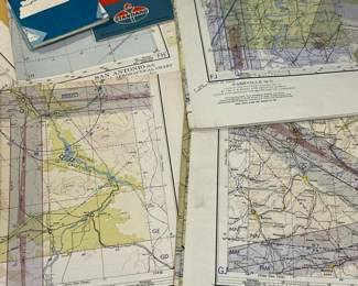 055 lotofvintageroadmapsaeronauticalch