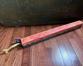 358 handpaintedwoodensnaketoywithbox