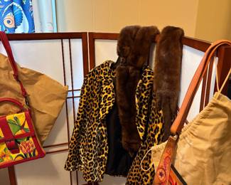 Vintage Leopard Print Jacket & Stole