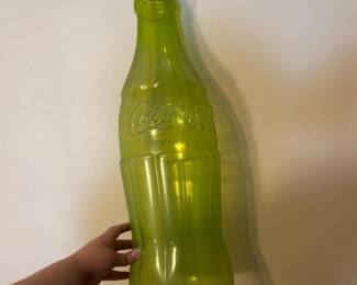 012 largegreenplasticcocacolabottle