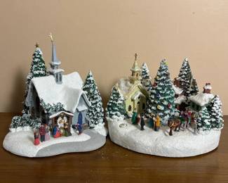 056 pairoflightedchristmasvillagebuildi