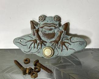 001 metalfrogshapeddoorbellbutton
