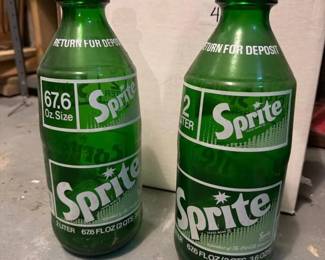 211 vintagesprite2literglassbottles