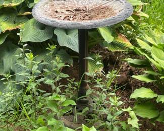 249 ornategraycaststonebirdbathwithfl