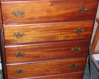 Antique vintage wood dresser chest