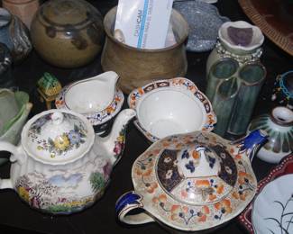 Various oriental china glassware set