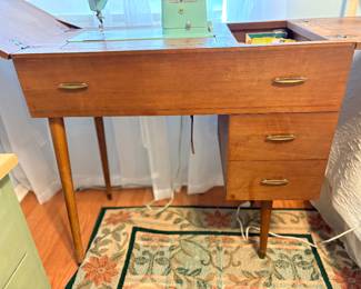 Mid Century Sewing Cabinet