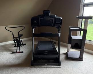 Exercise Equipment and Cat Tower