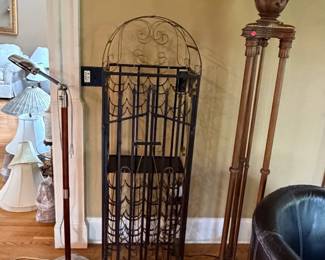 Lamps and Wine Rack