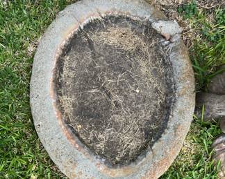 Bird bath top / heavy piece