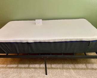Twin bed with metal frame -new