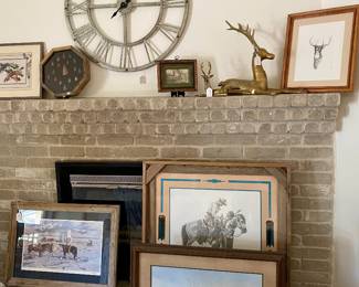great art throughout the house