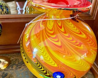 Murano glass vase