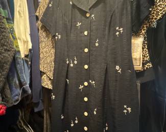 Vintage petite larger dresses and other clothing items